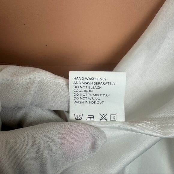 La’ Ros Gold Thread Feather Accent Sleeves Sleep Bath Robe Dressing Gown Small - Picture 8 of 14